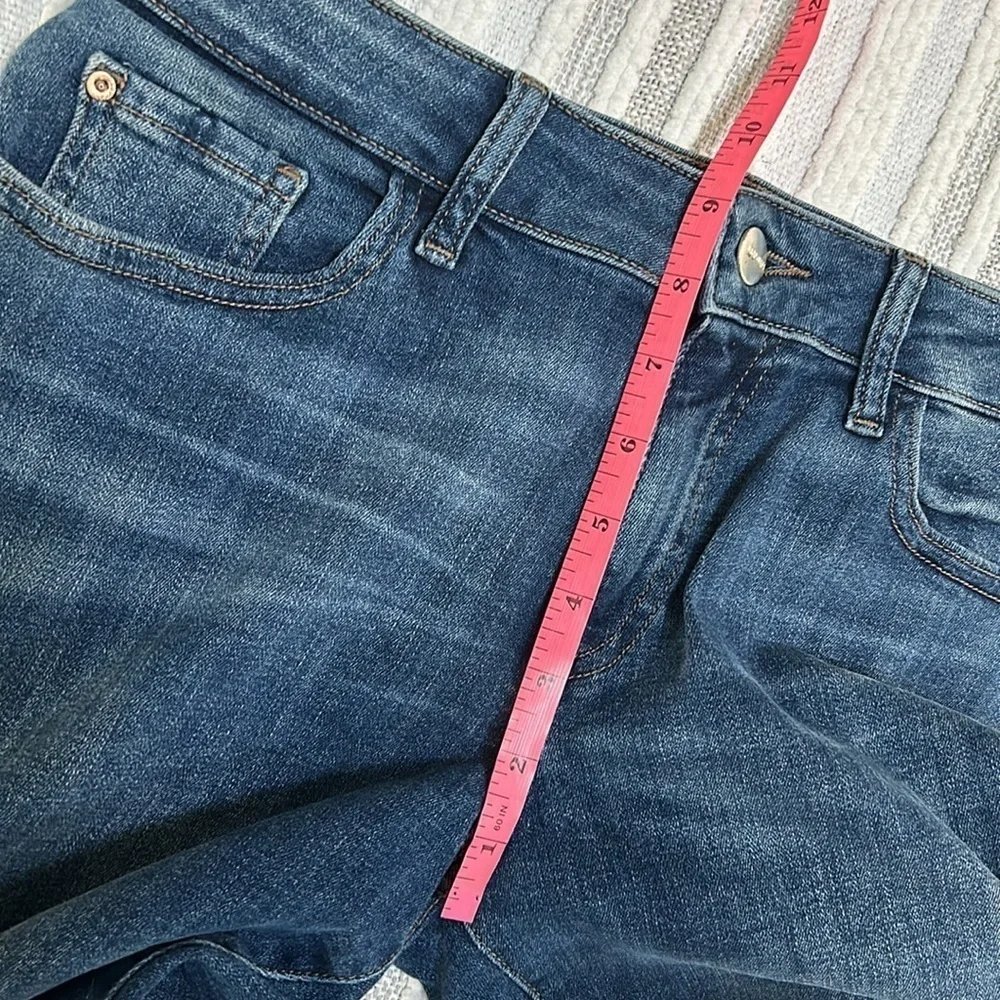 Wrap‎ Weft Womens High Rise Straight Leg Stretch Jeans Dark Wash Size 6 28